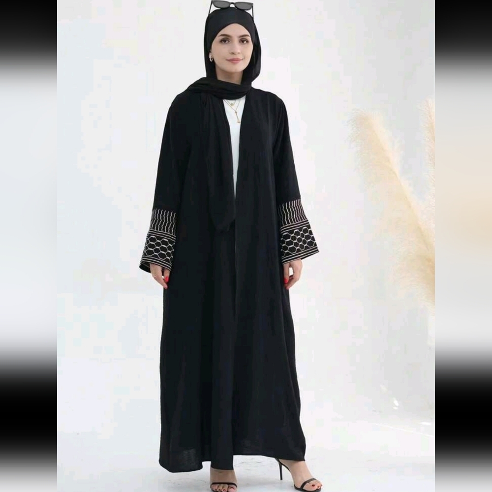 Black Abaya Duster Dress
